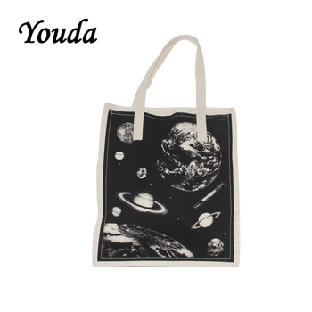 

Youda New Original Universe Starry Handbag Retro Style Ladies Shoulder Bag Large-capacity Shopping Tote Classic Canvas Bags