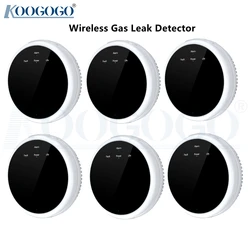 Détecteur intelligent sans fil de fuite de gaz, 433MHz, capteur de gaz Combustible naturel, pour la cuisine domestique, utilisé avec le système d'alarme Tuya domestique 