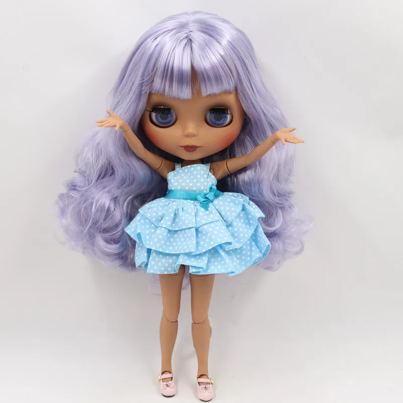 ICY Fortune Days factory blyth кукла 1/6 шарнирное тело новое матовое лицо синий микс фиолетовые волосы DIY sd Подарочная игрушка