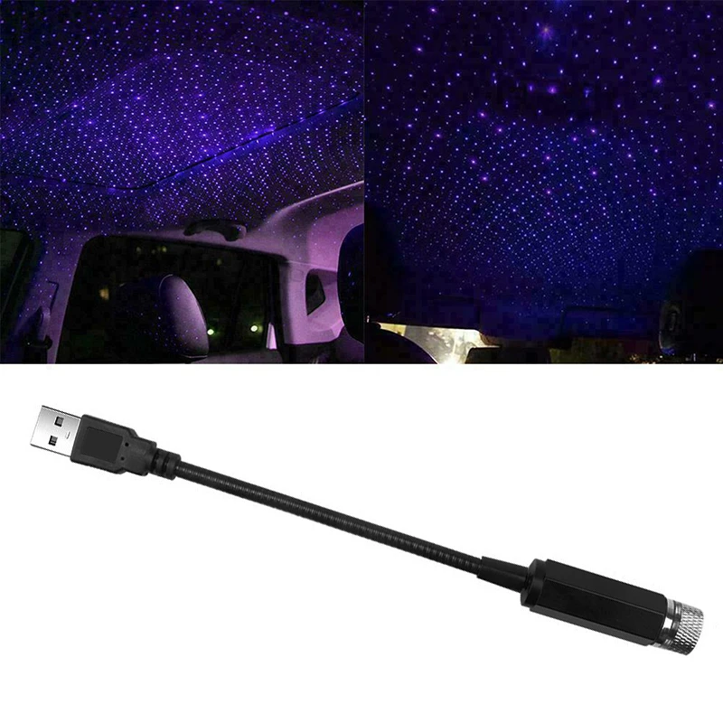Car Auto Ceiling Projector Star Decorative Light USB Night Light Romantic Atmosphere For Children Kids Baby Sleep Romantic Led