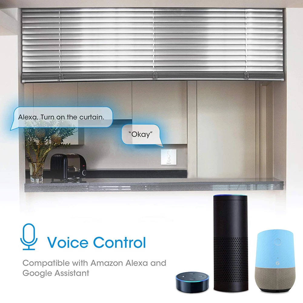 Jinvoo WiFi занавес переключатель для рольставни Электрический двигатель Google Home Alexa