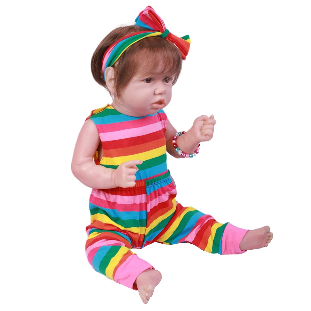 2" 50 см Bebe Reborn игрушки для детей, куклы для малышей, мягкие виниловые игрушки для девочек, силиконовые Фигурки для детей