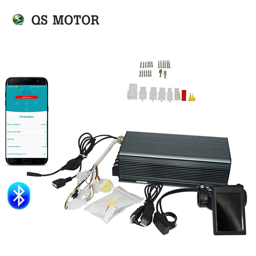 

Sabvoton Motor Controller SVMC72150 TFT H6 color display speedometer and 72V 3000W kits with bluetooth adapter for bicycle