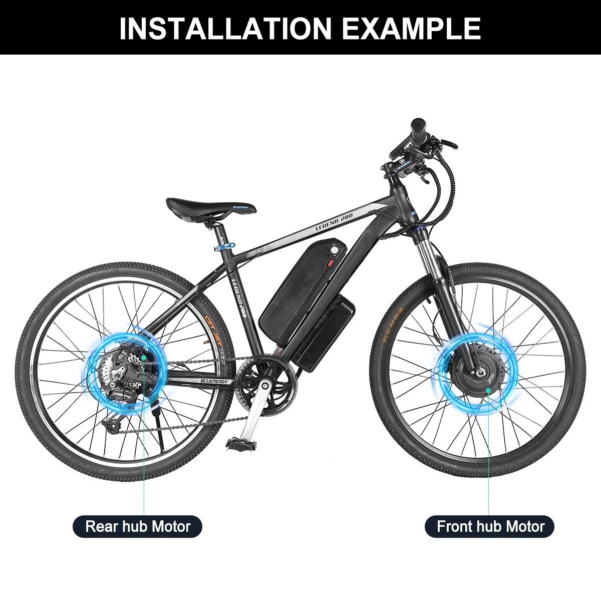 BAFANG Kit bici elettrica a doppio motore 48V 1000W Kit di conversione  Ebike per Kit Ebike motore mozzo Brushless ruota posteriore anteriore da 26  pollici - AliExpress Sports \u0026 Entertainment