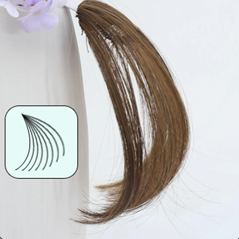 Air bangs female wig artificial hair net celebrity fake light and thin naturally invisible seamless piece |