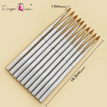 1 шт. колонковая Акриловая косметическая кисточка для дизайна ногтей кисть Размеры № 4 гель Кисть-ручка для резьбы жидкая пудра, ногти "сделай сам", рисунок B016