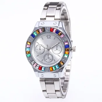 

sell like hot cakes for JOOM ladies watch colorful leisure code three students quartz watch factory direct sale