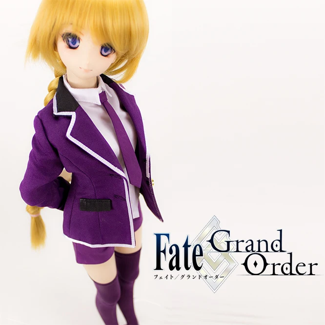 Принимаем заказы на Косплей COS FGO Saber Cosplay фиолетовая школьная форма парик для 1/3 BJD