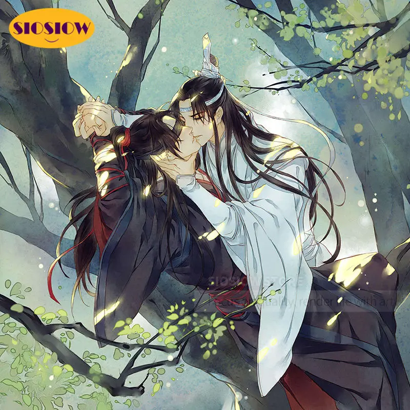 SIOSIOW 5d Diy Алмазная картина Полный Круглый Mo Dao Zu Shi Wei Wuxian Lan Wangji рисунок Алмазная мозаика вышивка набор крестиков|Алмазная роспись, вышивка крестом| | АлиЭкспресс