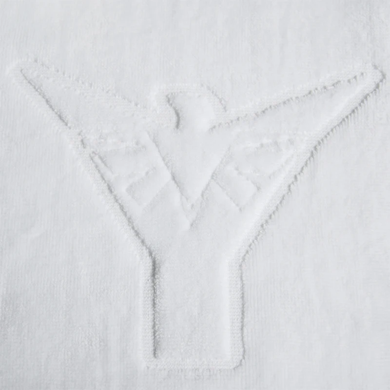 Белое Хлопковое полотенце для спорта и на открытом воздухе практика PLAYEAGLE Толстые Полотенца для пота - Цвет: eagle logo