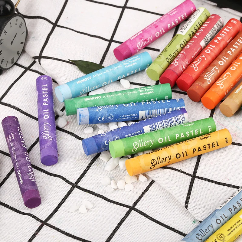 Mungyo Gallery Artists Soft Oil Pastels Set MOPV-48 Colors Non Toxic Adult Kids Drawing Art Supplies Painting Stick Coloring