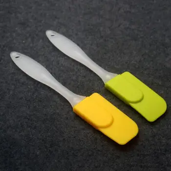 

Safe Handled Cake Cream Butter Pastry Spatula Scraper Brush Mixing Batter Random Color Silicone Kitchen Utensil Baking Tools