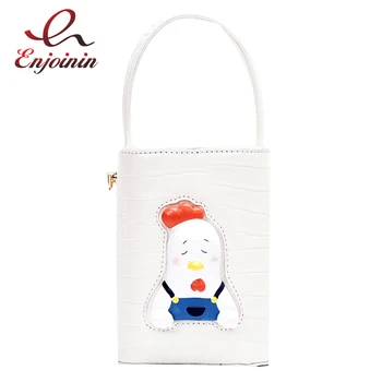 

Fun Cute Cartoon Animal DesignLleather Women Fashion Bucket Bag Purses and Handbags Crossbody Bag Female Tote Bag Shoulder Bag