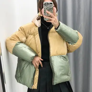 

2020 New Winter Hooded Women Parkas Thick And Warm Coats Zipper Long Sleeve Cotton Jackets Short