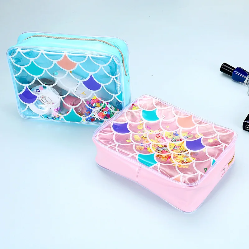 

Vogvigo Waterproof Laser Cosmetic Bags Women Neceser Make Up Bag PVC Pouch Wash Toiletry Bag Travel Organizer Case Makeup Case