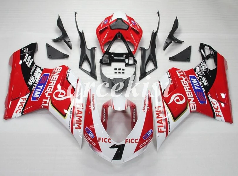 

Injection New ABS Full Fairings Kit Fit for DUCATI 848 evo 1098 1198 1098S 2007 2008 2009 2010 2011 2012 Body Set number 7