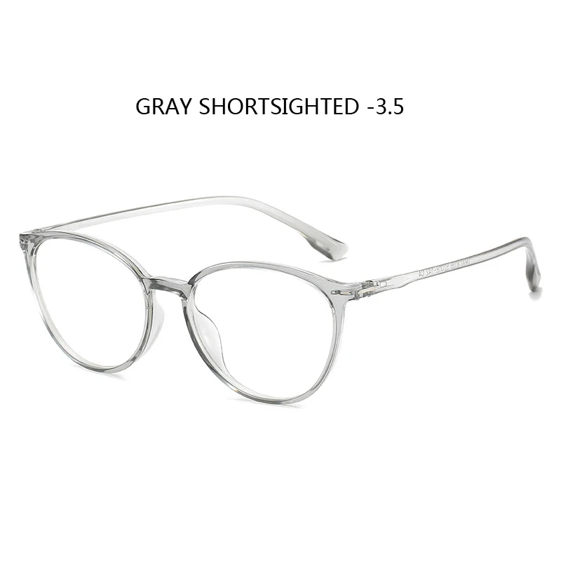 gray myopia 3.5 Zilead TR90 готовая близорукость очки для близоруких Eyewear-0.5-1.0-1.5-2.0-2.5-3.0-3.5-4.0-4.5-5.0-5.5-6.0 - Цвет оправы: gray myopia 3.5