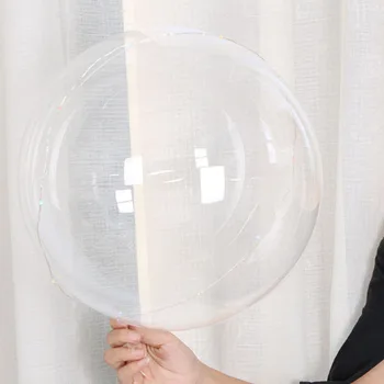 

18 Inch Transparent Traceless Wave Ball Luminous Balloon Wedding Party Decorate And Decorate Led With Light