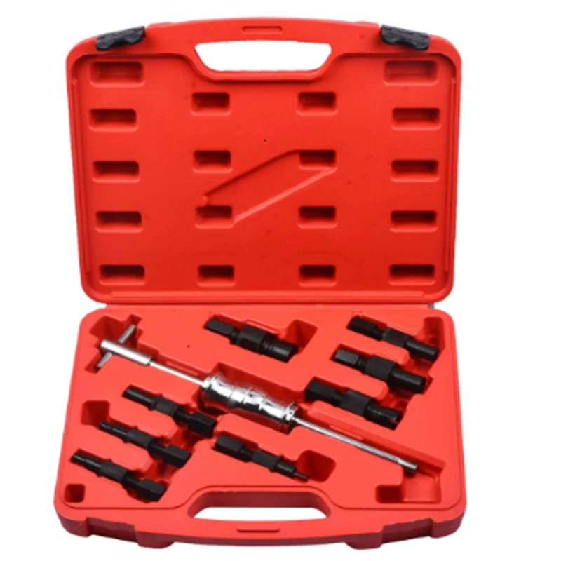 9Pcs Blind Hole Slide Hammer Pilot Bearing Puller Internal Extractor Removal Kit