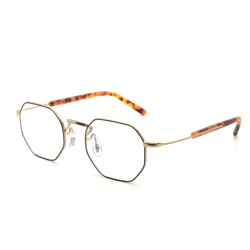 

Titanium Glasses Frame Men Women Vintage Polygon Clear Eye Glasses Optical Prescription Eyeglasses Frames Retro Eyewear Oculos