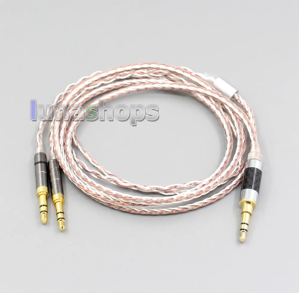LN005467 800 провода мягкий Серебряный+ OCC сплав тефлон AFT наушники кабель для Beyerdynamic T1 T5P