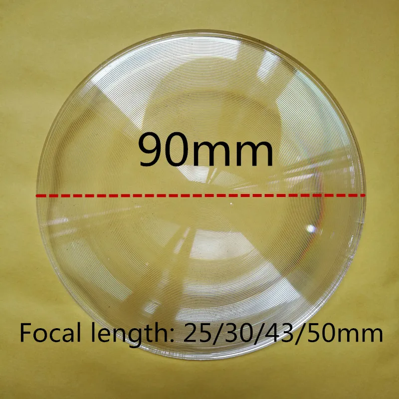 2 шт. 90 мм диаметр 25 мм/30 мм/43 мм/50 фокусное расстояние|lens diameter|acrylic fresnel lensfocal length |