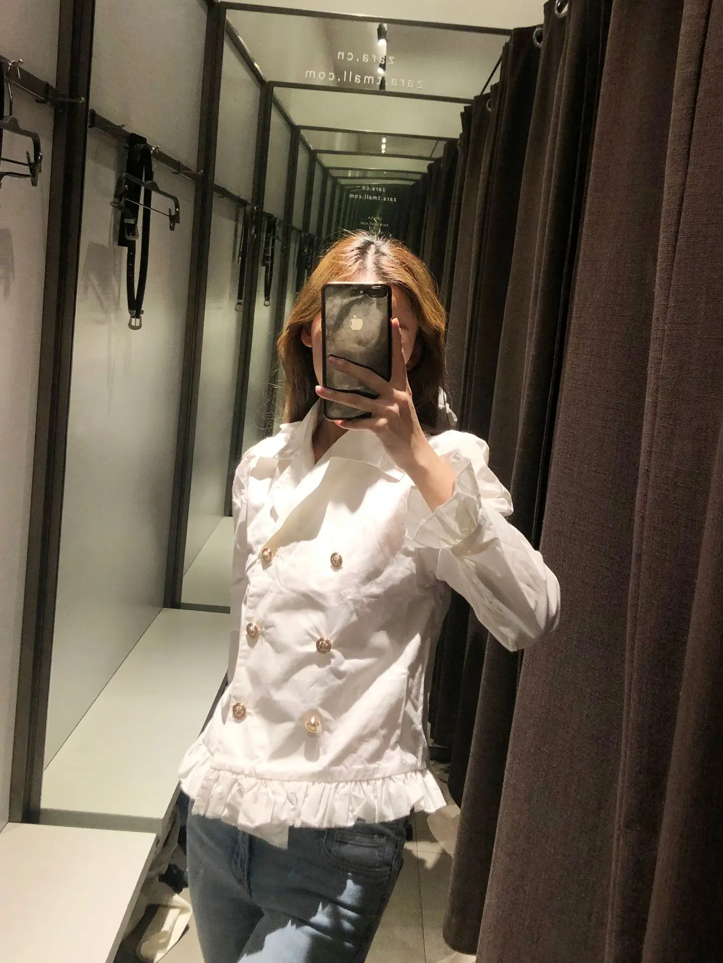 

B6047-Western Style WOMEN'S Dress 2019 Spring New Style Fashion Elegant Double Breasted Flounced Coat Women's