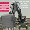 22-CH Full Metal Simulation RC Excavator 1:16 360 Degree Roatation Platform Screw Power 50 Mins Flight Time RC Truck Model Toy 1