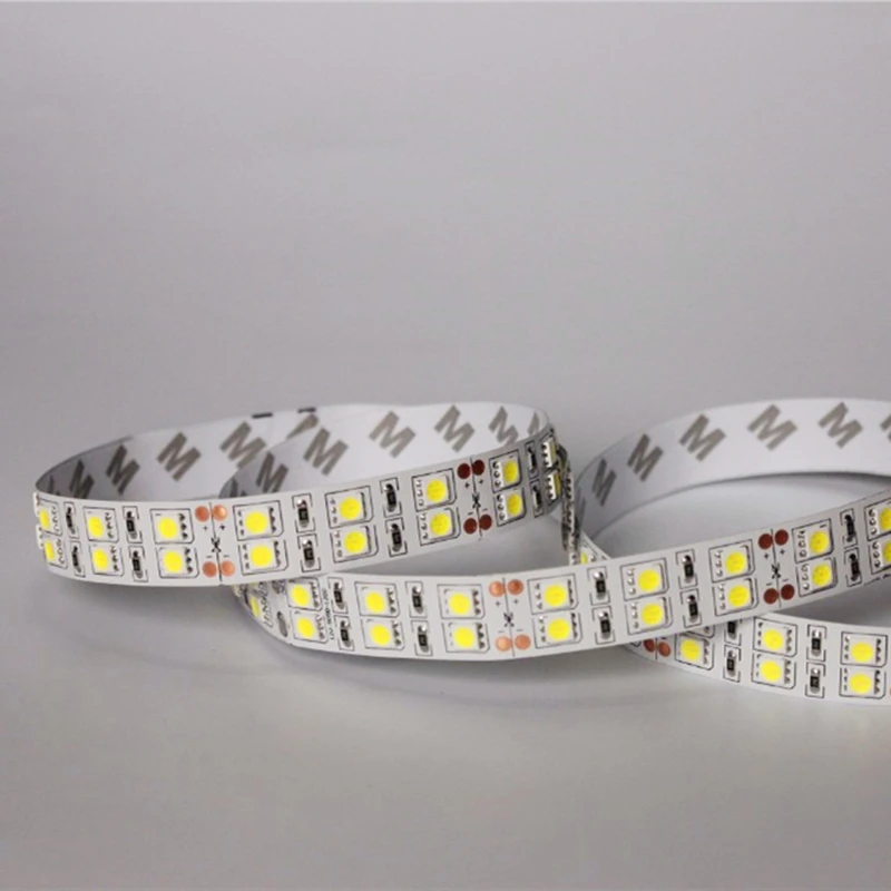 Высококачественная двухрядная Гибкая СВЕТОДИОДНАЯ лента SMD 5050 IP20 IP67 IP68