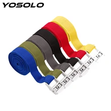 YOSOLO 3 метра x 25 мм металлическая пряжка для крепления груза сильный храповый ремень багажная сумка автомобильный Натяжной канат стяжной ремень