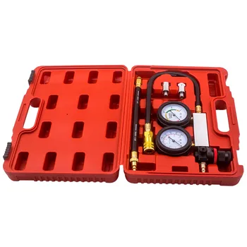 

Cylinder Leak Tester Petrol Engine Compression Leakdown Detector Double Gauge