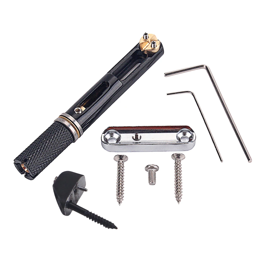 3x 5 Strings Electric Bass Bridge w/ Screws Wrench Bridge Base Accessories