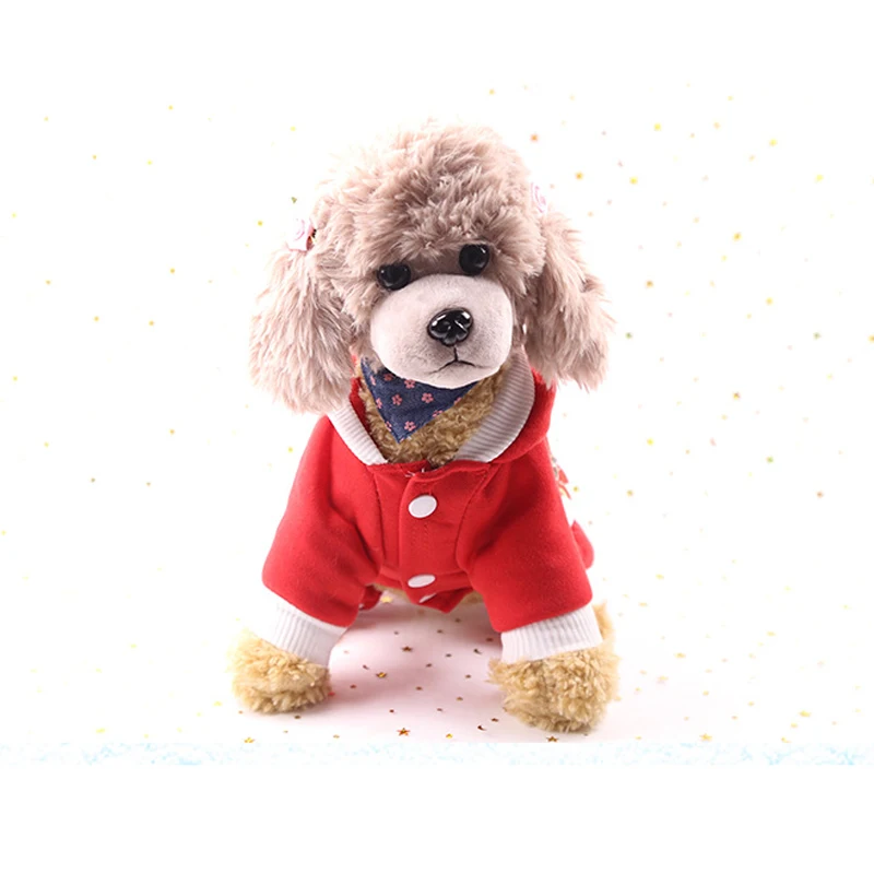 1 шт. Новогодний для домашних собак зимняя одежда Снеговик Лось щенок с капюшоном пальто с вышивкой для домашних животных четырехногая верхняя одежда праздничный костюм 4