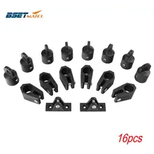 16 шт. универсальные нейлоновые фитинги для лодки комплект оборудования черный подходит для 3 банта Бимини Топ легкий и прочный аксессуары для яхты