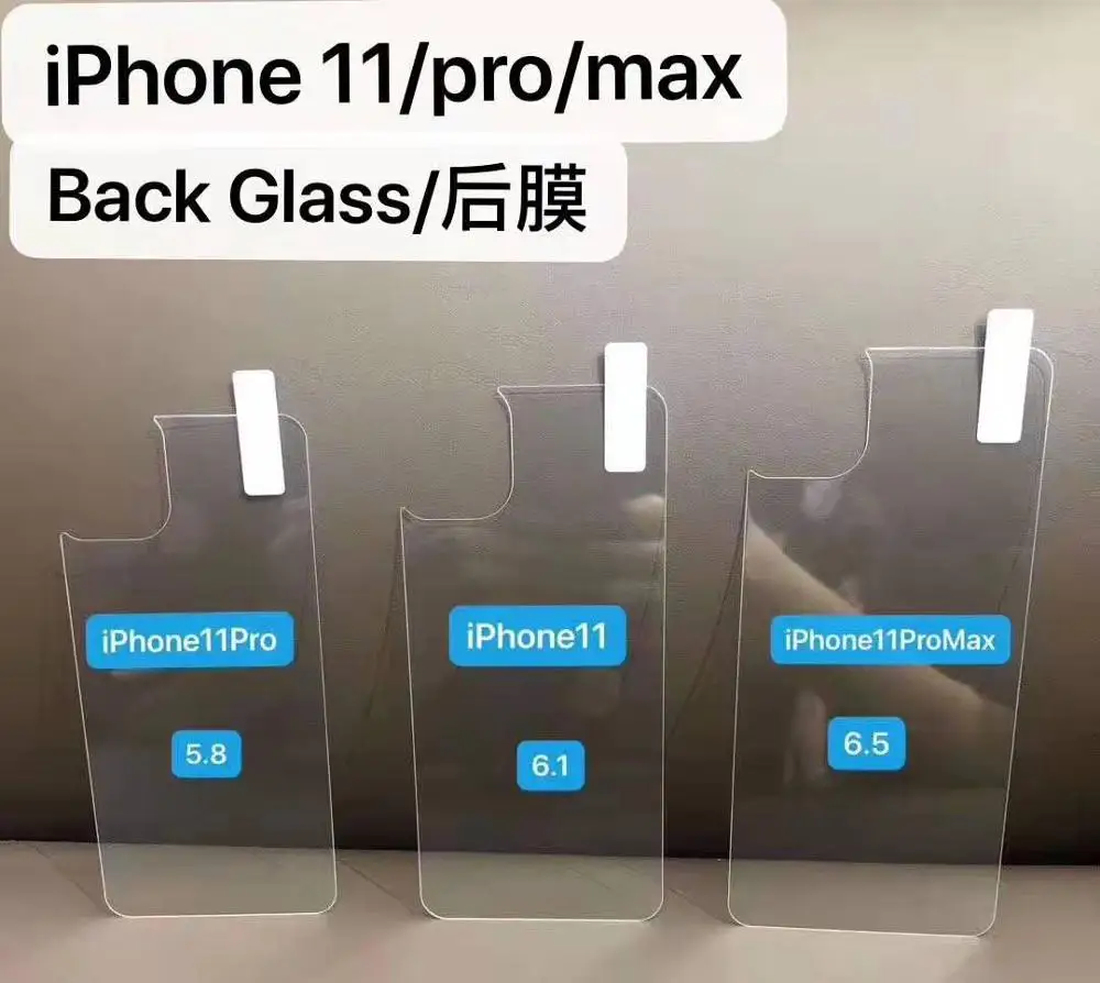 Sinzean 100 шт для iphone 11 Pro Max/X/XR/XS MAX/6s/78 Plus, защита для задней панели из закаленного стекла 0,3 мм 2.5d в розничной упаковке