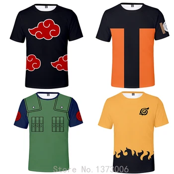 

Naruto Cosplay T Shirt for Men Women Kid Tshirt Anime T-shirt Costume Clothes Clothing Female Akatsuki Uzumaki Kakashi Itachi