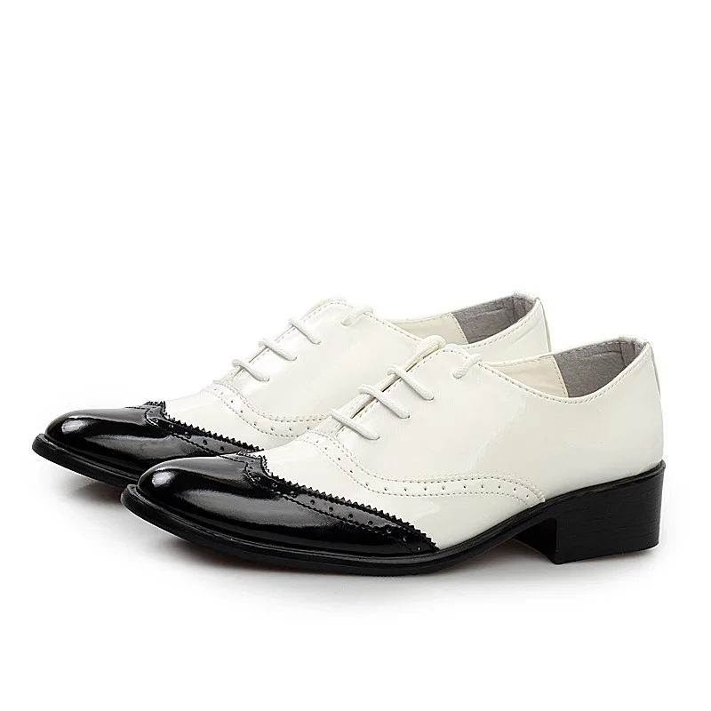 Элитный бренд Для мужчин Туфли-оксфорды с острым носком Свадебная вечеринка Обувь с перфорацией типа «броги» Мужские модельные туфли