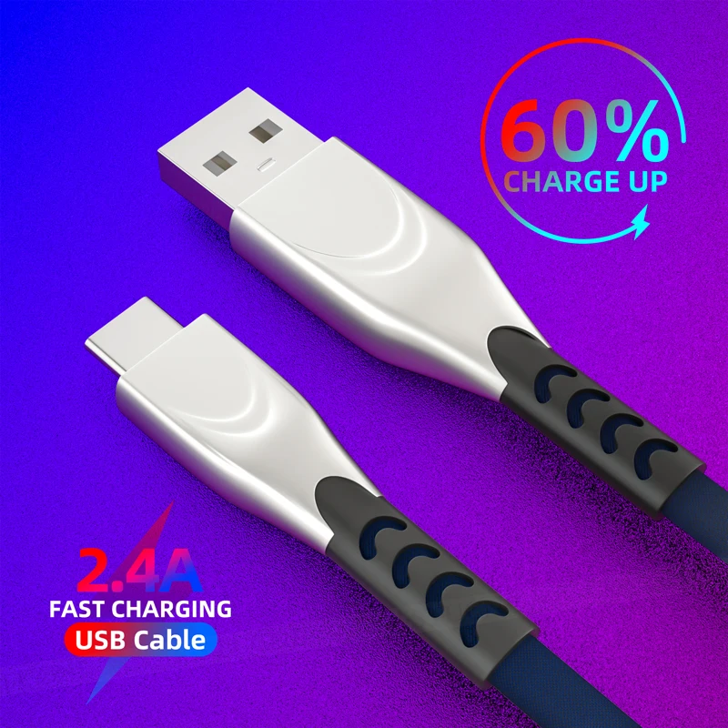 

USB Type C Cable for Xiaomi Redmi Note 7 mi9 USB C Cable for Samsung S9 Fast Charging Wire USB-C Mobile Phone Charge Cord