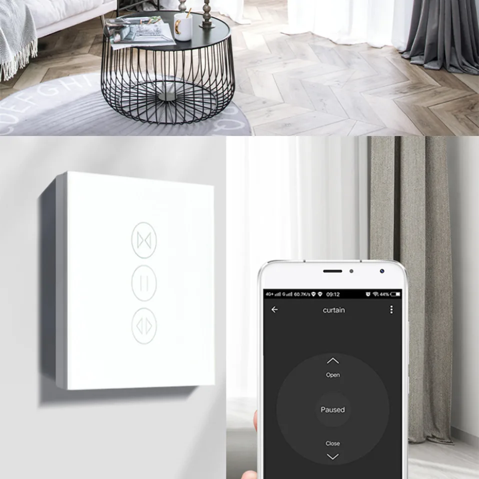 AVATTO Tuya WiFi занавес переключатель для электрического моторизованного рольставни, жалюзи ЕС/США переключатель, умный дом для Google дома, Alexa