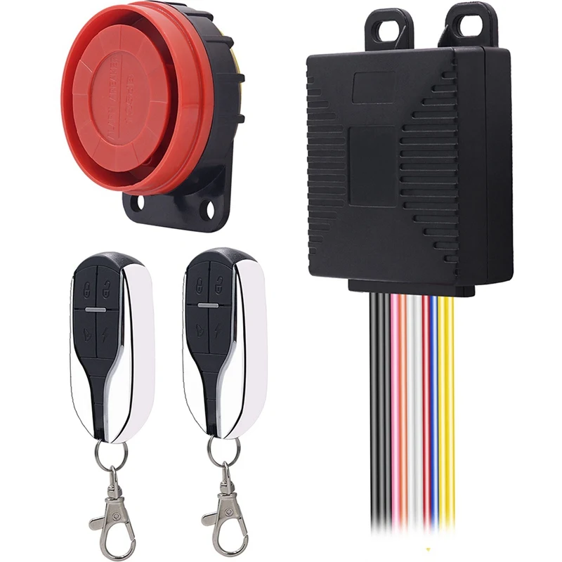 Universal Motorcycle Alarm System Scooter Anti-theft Security Alarm Speaker Moto Remote Control Engine Start Anti-line Cut