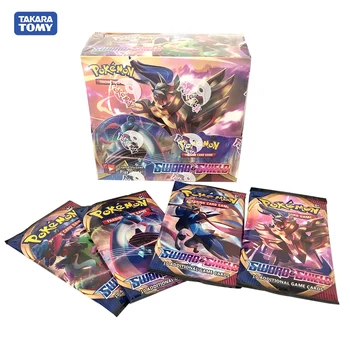 

324pcs Pocket Monster Pikachu Pokemon Sun&Moon Sword & Shield Vmax Evolution Booster Box Trading Cards Game Kids Collection Toy
