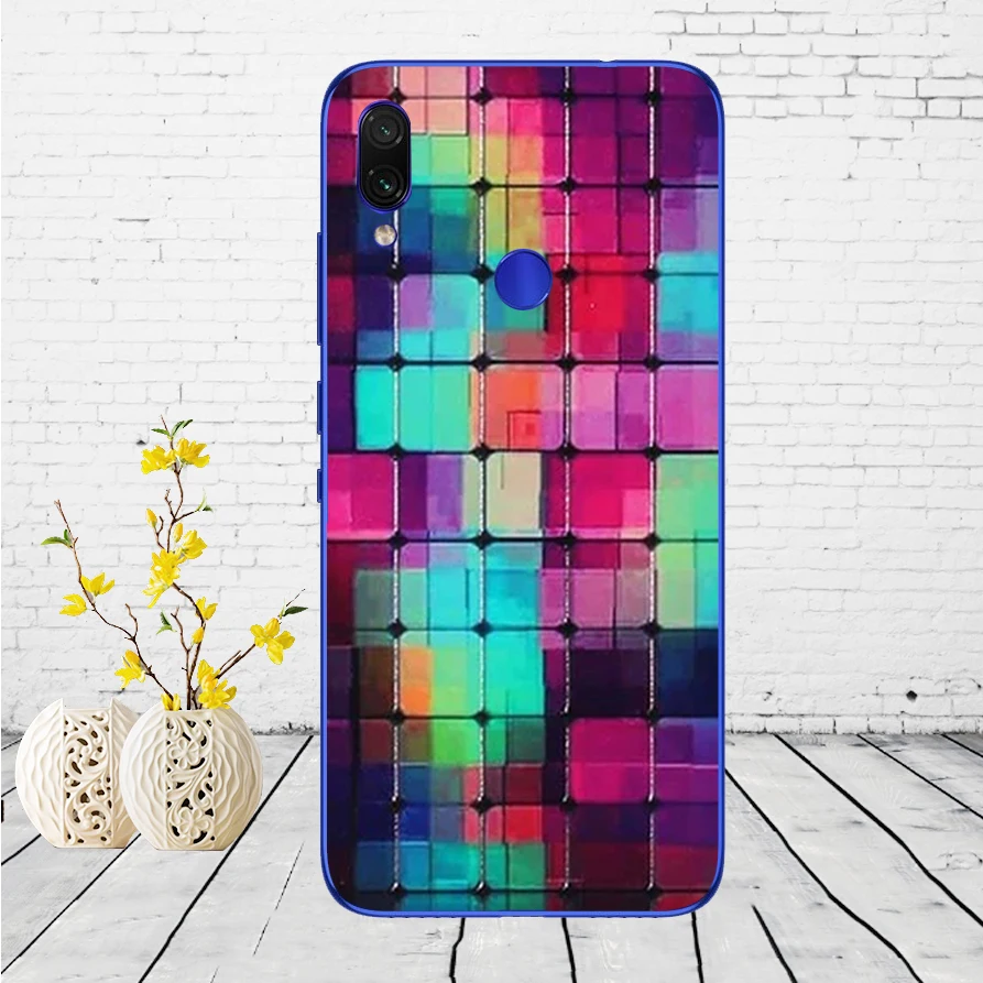 Чехол для Xiaomi Redmi Note 7, силиконовый чехол для Xiaomi Redmi Note 7, задняя крышка, чехол для Redmi Note 7, чехол для телефона - Цвет: C19