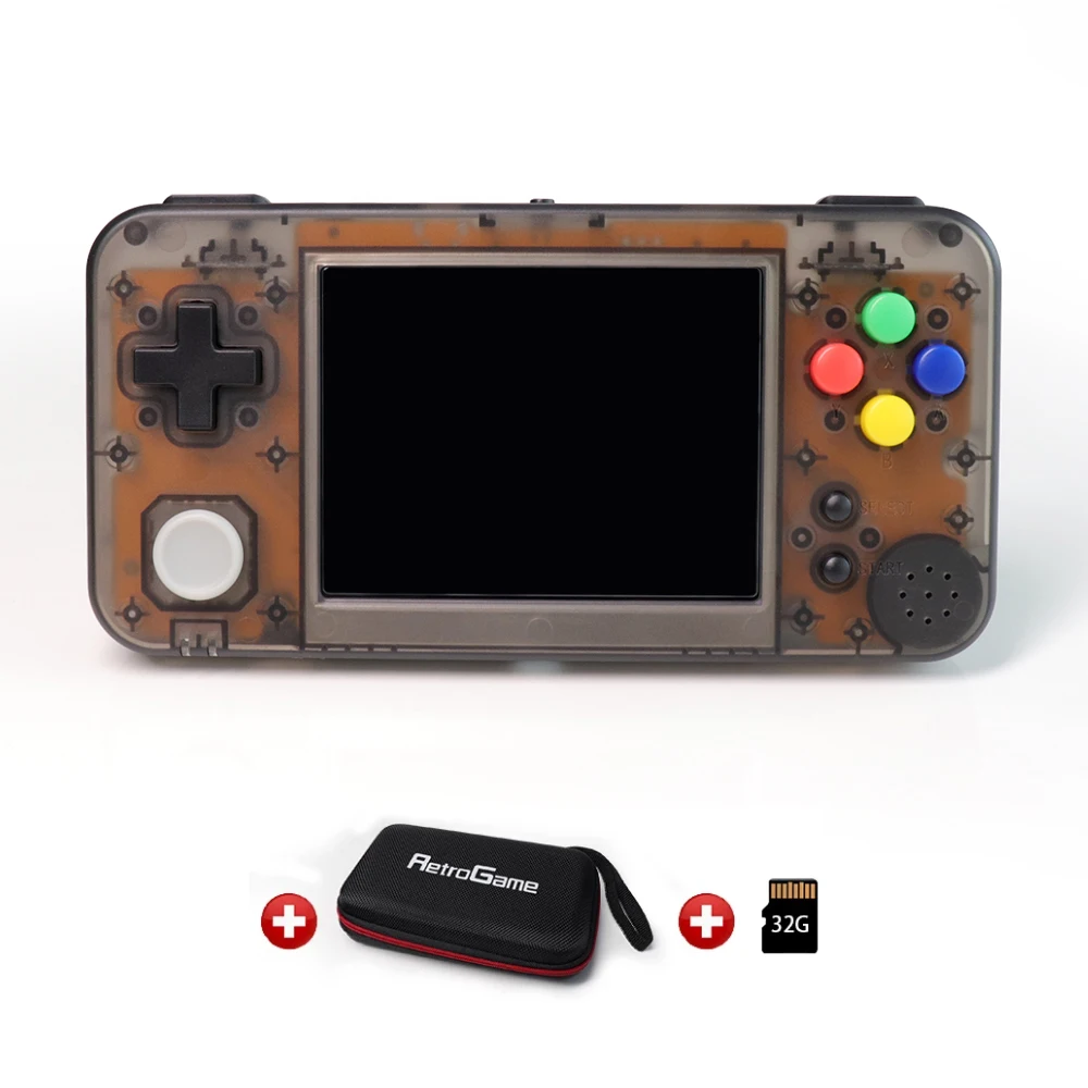 GKD 350 H-GameKiddy RG350 H ips Ретро игры видео игровая консоль PS1 игра 3,5 дюймов портативные игры RG350H