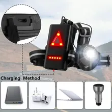 Горячий USB ночной Светильник для бега с регулируемым лучПредупреждение для кемпинга Пешие прогулки на открытом воздухе L99
