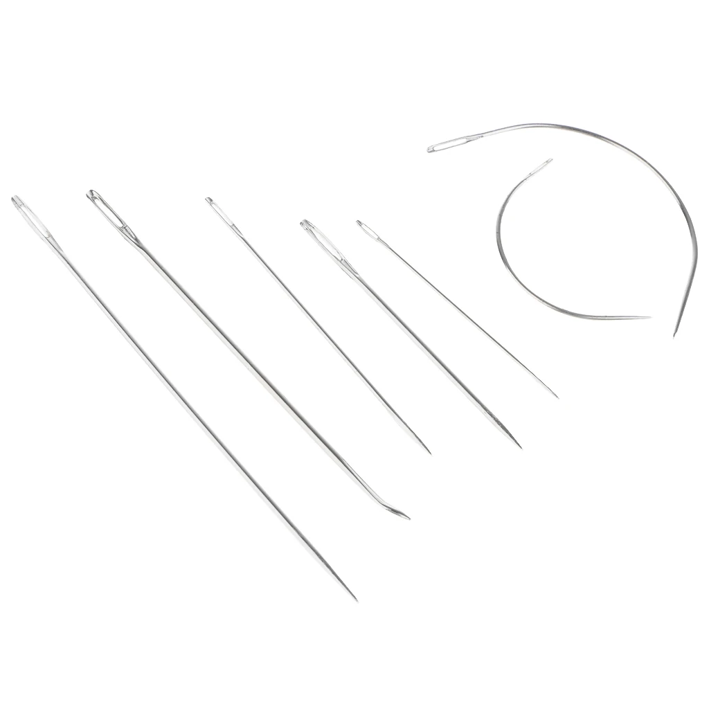 12x Leather Craft DIY Tools Kit Hand Sewing Needles Upholstery Carpet s