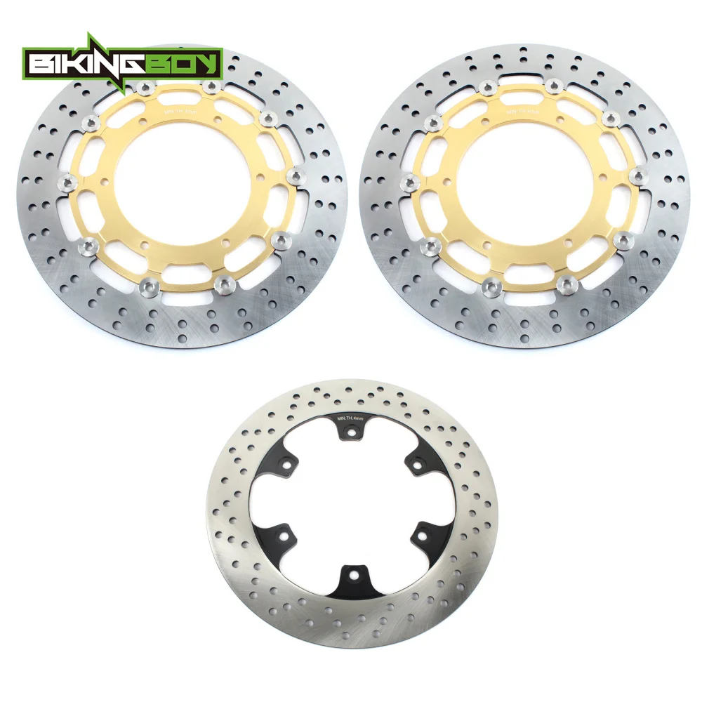 BIKINGBOY для Yamaha TTR 1300 04-06 FJR 1300 ABS 03-16 FJR 1300 AE AS- круглые/волнистые Передние Задние тормозные диски роторы