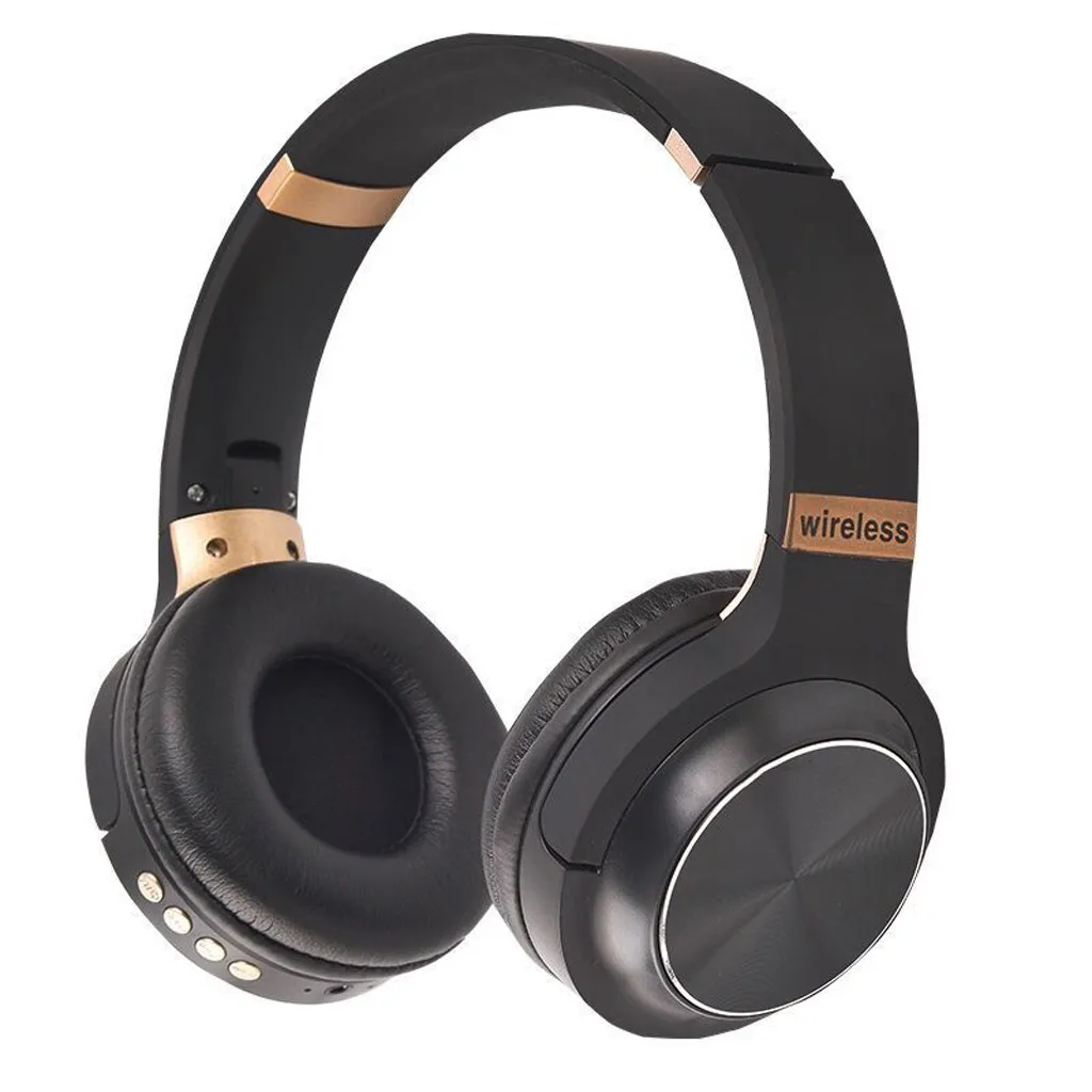 Senza Fili Bluetooth 5,0 делла запонки над ушами ламенто дель руморе HIFI стерео микрофон шумоподавление эхо отмена - Цвет: Black