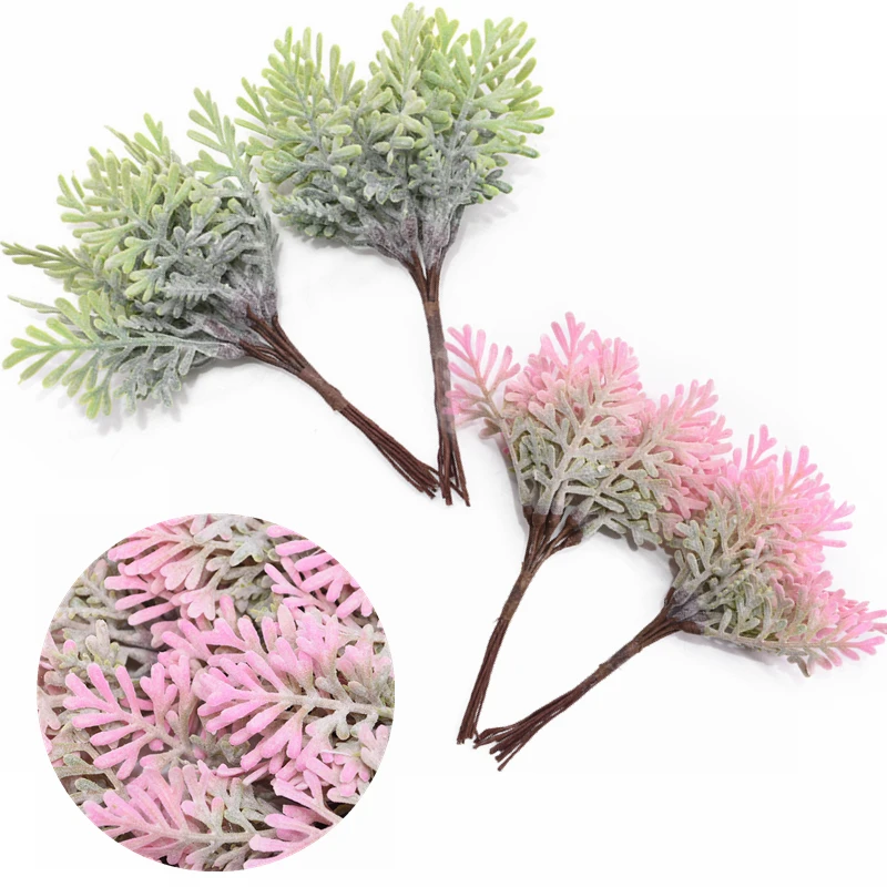 

10/20/50pcs Cypress Tree Leaf Pine Needle Leaves Artificial Green Flower Leaf for Christmas Wedding Home Decoration Supplies 6z
