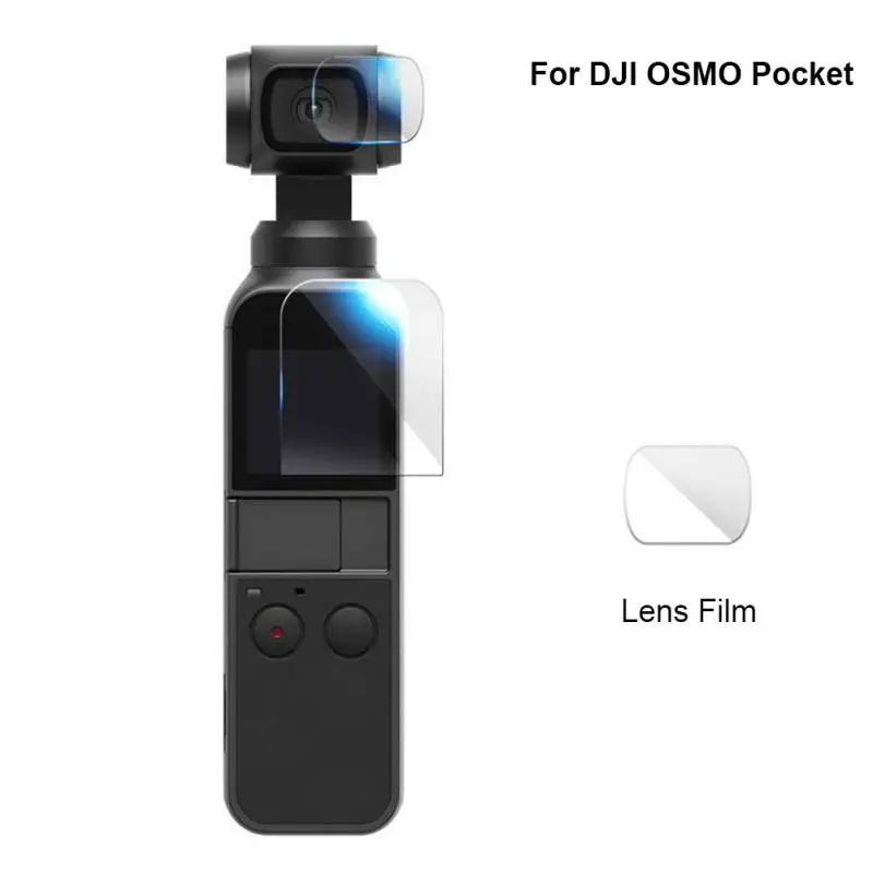 Портативная защитная пленка на переднюю панель для объектива камеры DJI Osmo Pocket