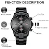 New CHEETAH Men Watch Luxury Brand Business Black Quartz Watches Mens Waterproof Chronograph Sport Wristwatch Date Male Clock ► Photo 3/6